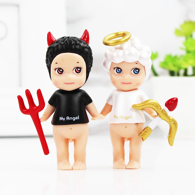 Длинной 8 см 10 Sonny Angel Единорог дьявол Купидон мультфильм Животные кролик лошадка