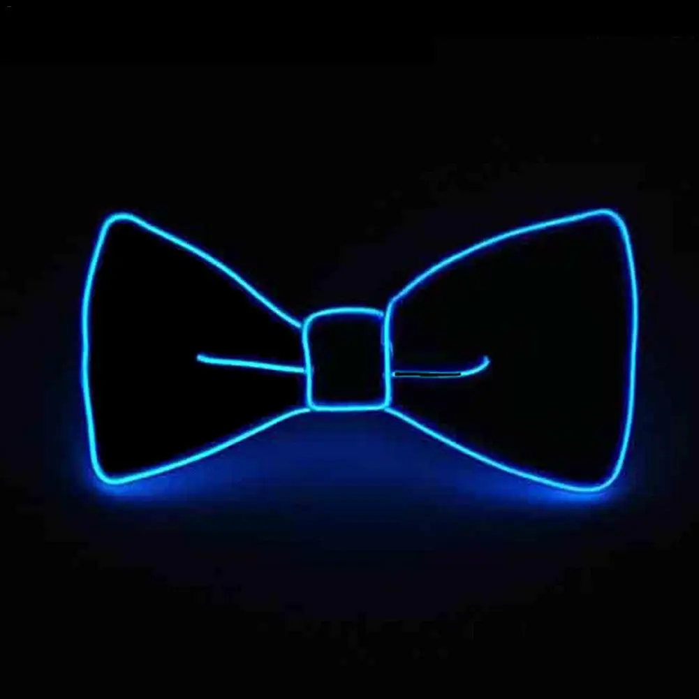 Мужской светодиодный светящийся галстук-бабочка, светящийся мигающий свет, галстук-бабочка для бара, клуба Haloween, рождественской вечеринки, свадьбы, сцены, бутафорская одежда