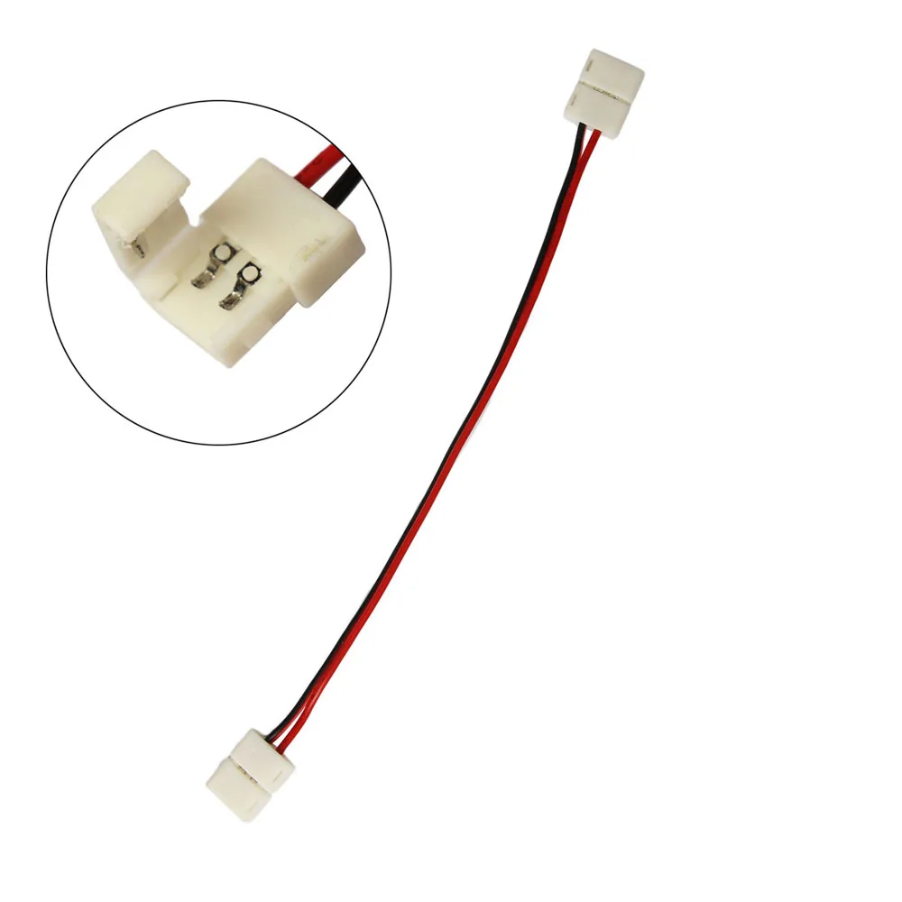 1 шт. 2Pin 4pin 8 мм 10 RGB один цвет Пайки PCB к кабель адаптер для 3528 5050 led светильник|led rgb