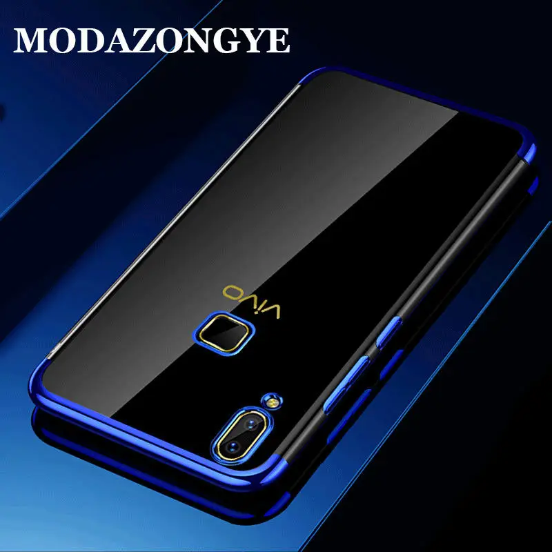 Чехол для Vivo V9 чехол Vivo Y85 чехол на заднюю часть, роскошный прочный армированный чехол для телефона из силикона Крышка для Vivo V9 V 9 молодежное 1723 VivoV9 Fundas Coque 6,3