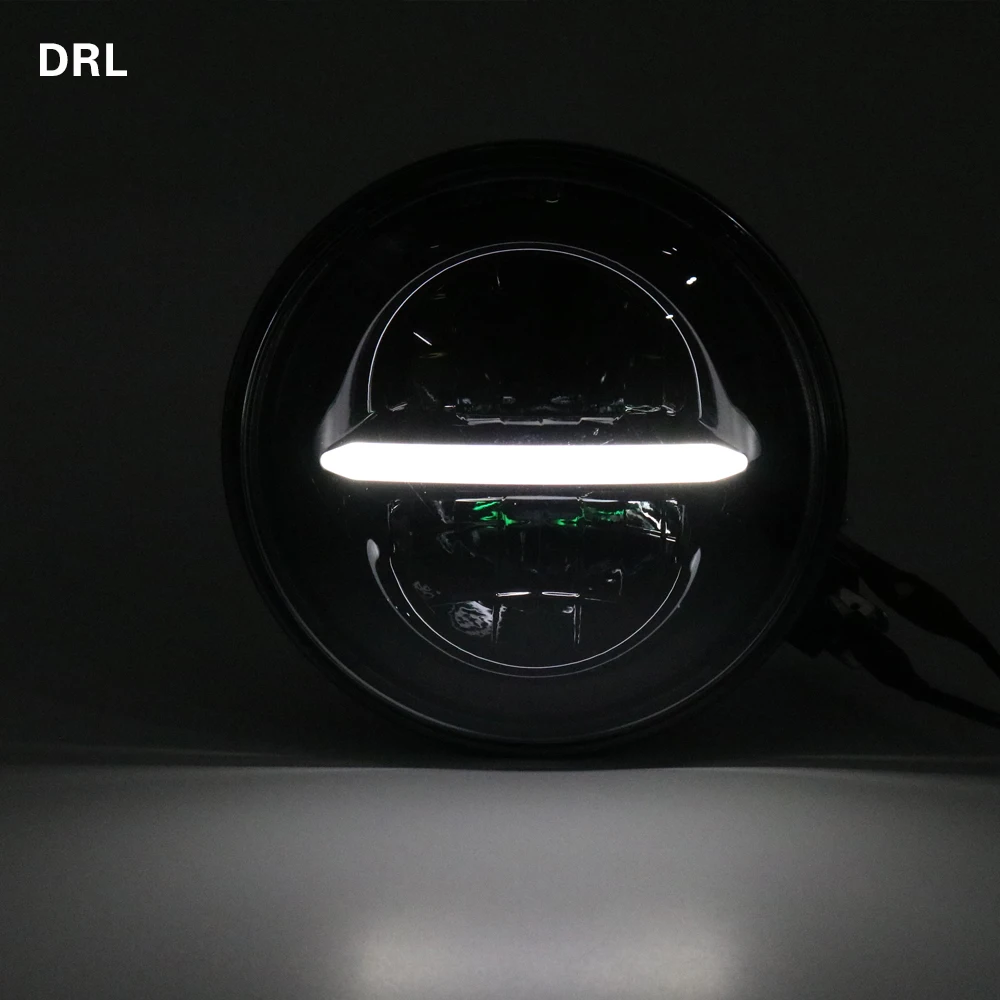 Black 5.75" 5 3/4 LED Motorcycle Headlight Moto For Harley Sportster 1200 XL1200L Custom XL1200C 883 XL883 for Dyna Sportsters