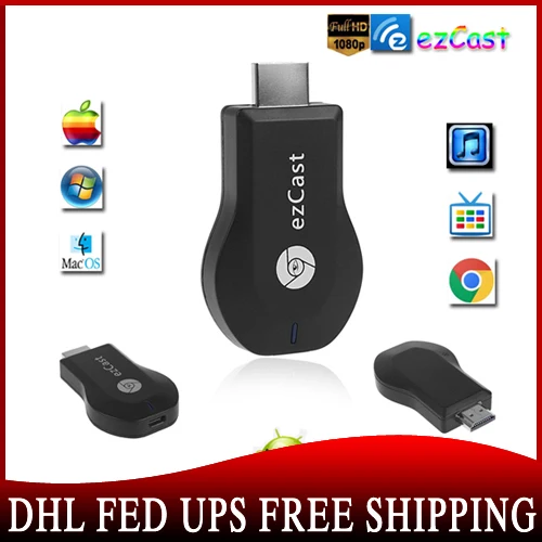 200 шт. M2 EzCast TV Stick жк-hdmi 1080 P Miracast дисплей WiFi приемник ключа поддержки окна iOS Andriod |
