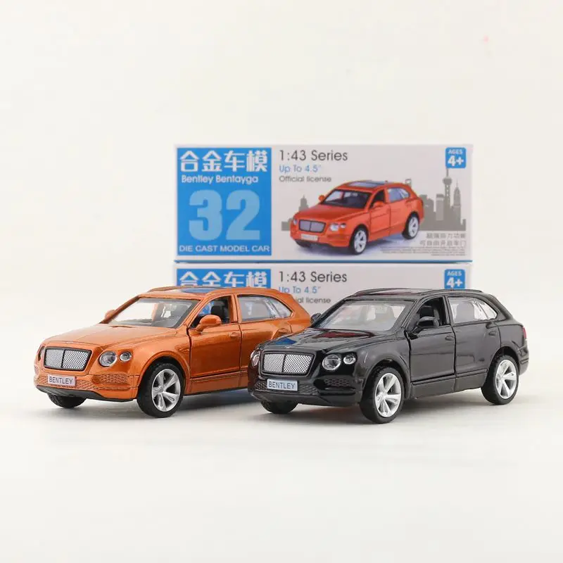 

Масштаб 1:45/литая Игрушечная модель/внедорожник Bentley Bentayga/спортивный гоночный автомобиль/образовательная Коллекция/тянущийся назад/подаро...