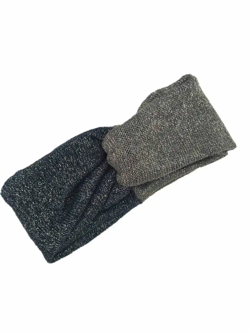 

T18503 fashion new Patchwork headband ,acrylic headband hair tide Twist Elastic Turban Headband for women
