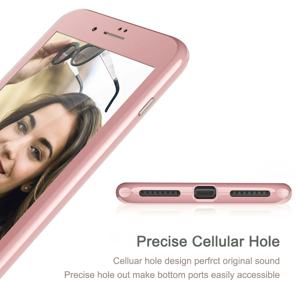 Магнитный флип-чехол для телефона iPhone 5 5S X 6 S 7 8 Plus ультра-тонкий закаленное стекло