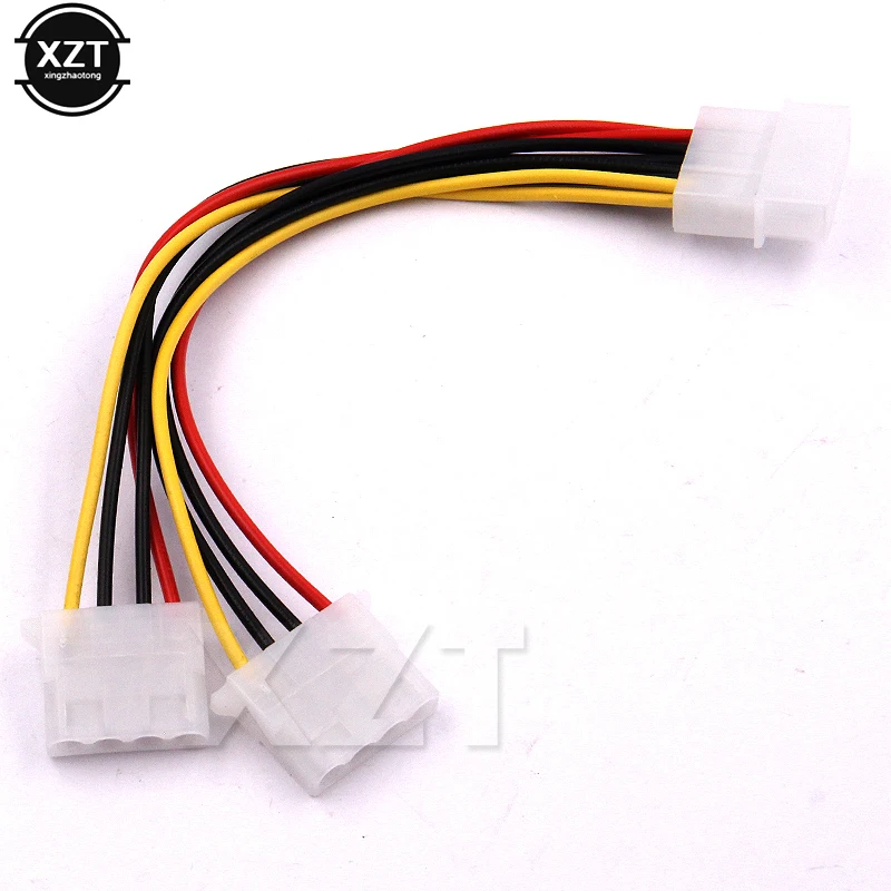Кабель питания Molex с 4 контактным штекером на 2 порта контактный кабель IDE шнур 1