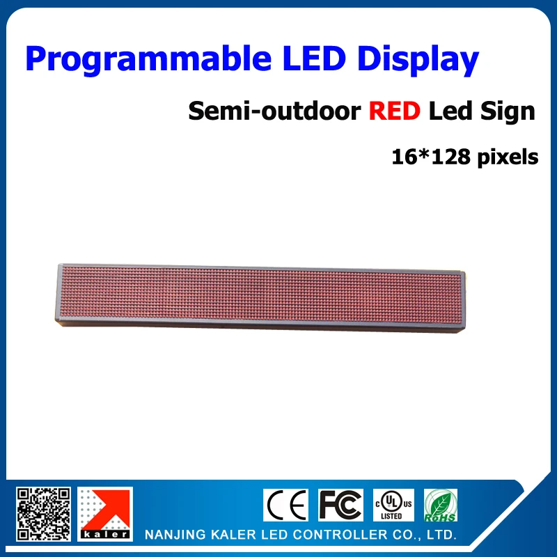 Красный светодиодный знак полуоткрытый Программируемый дисплей прокрутка