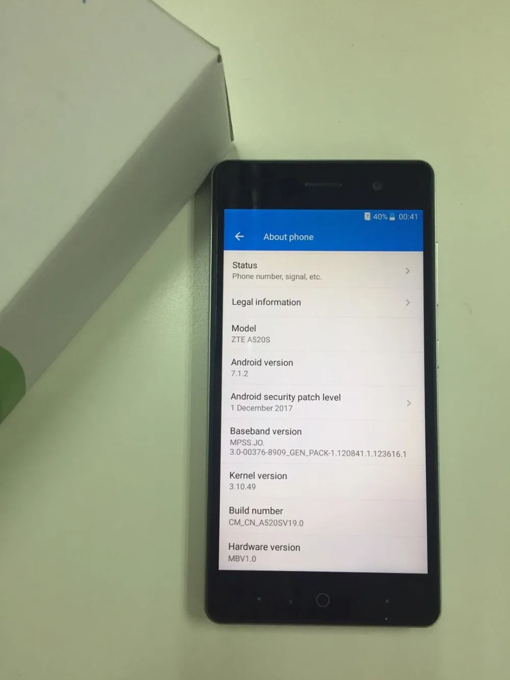 Мобильный телефон zte Blade A520S/A520, 5,0 дюймов, четырехъядерный процессор, 1/2 ГБ ОЗУ, 16 Гб ПЗУ, две sim-карты, фронтальная и задняя камера, Android 6,0