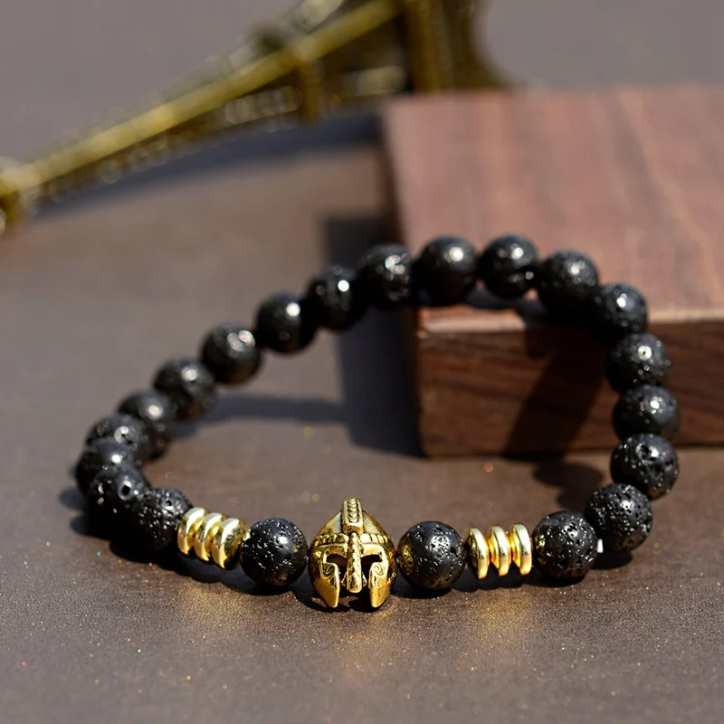 Роскошная корона спартанского воина шлем гладиатора мужской браслет