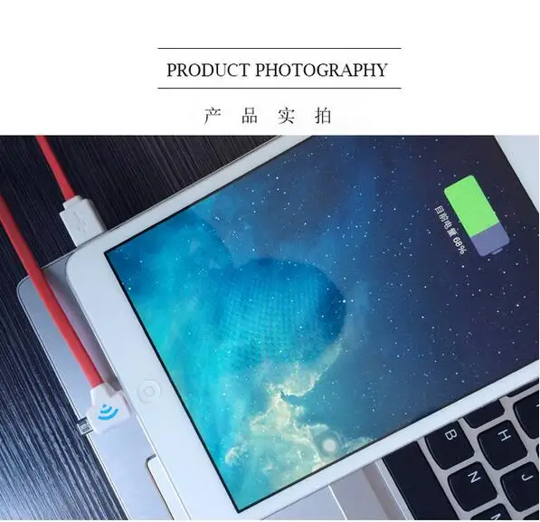 2 в 1 led usb кабель Зарядки и синхронизации данных Применимо к коке ehuawei p8 каррегадор