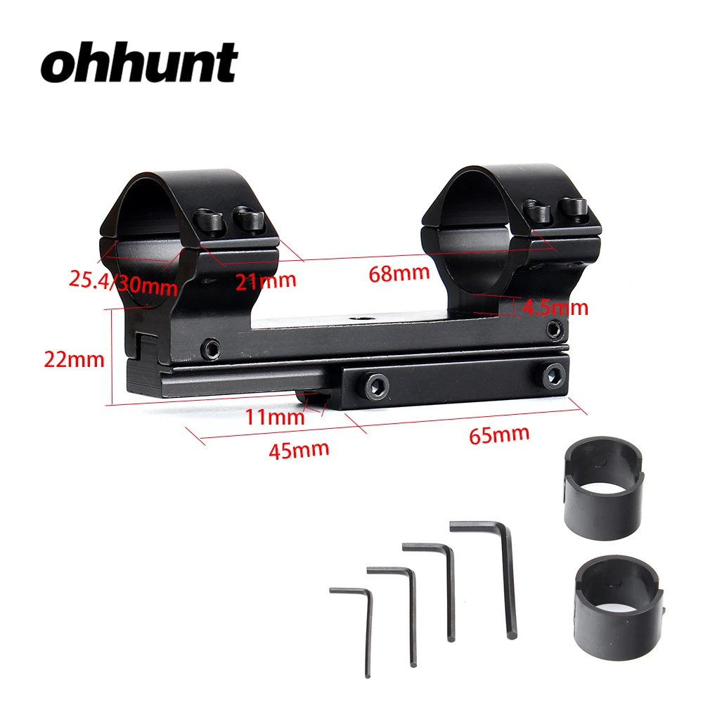

Охотничий ohhunt 25,4 мм 30 мм высокий профиль 11 мм ласточкин хвост Airgun кольца со Стопорным штифтом подъем регулируемое кольцо для крепления приц...