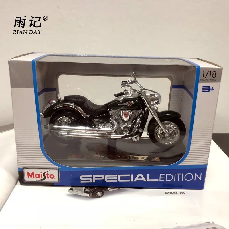 1/18 Scale Motorbike Model Toys JAPAN KAWASAKI VULCAN 200 Diecast Metal Motorcycle Toy For Gift/Kids/Collection |