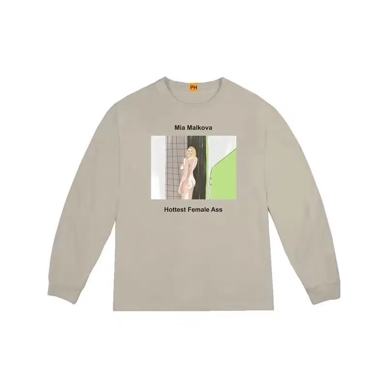 Kanye West X, футболка для мужчин и женщин, 1:1, высокое качество, повседневные футболки с длинными рукавами, футболки, футболка