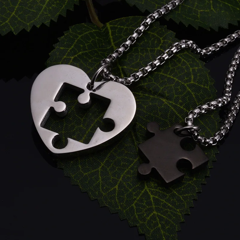 Ожерелье с подвеской геометрической формы для влюбленных Ювелирное Украшение из