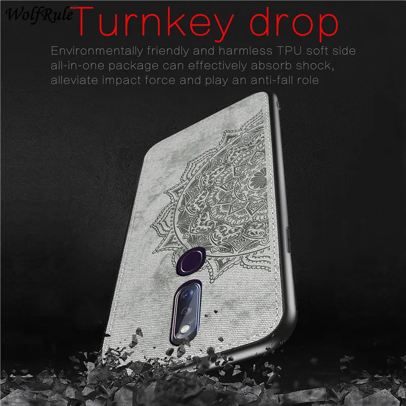 Для крышки OPPO F11 Pro Чехол из ТПУ Рамка Бампер ткань Защитный Жесткий задний для