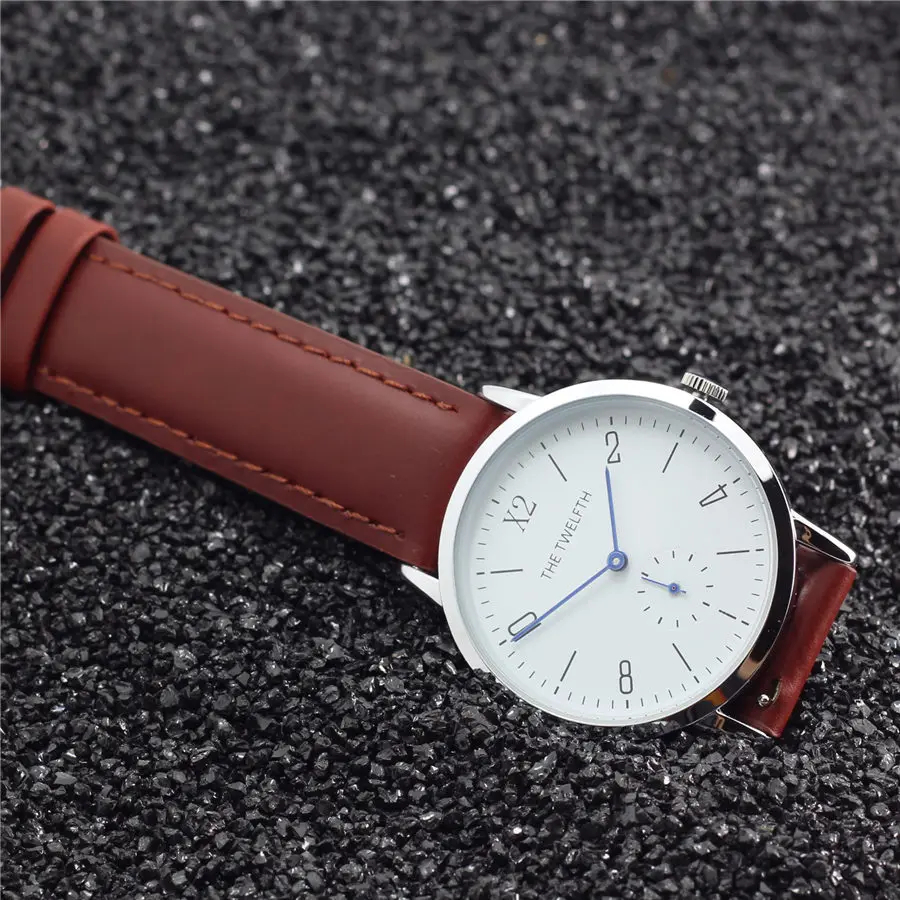 2019 XII мужские часы от топ бренда роскошные деловые кожаные туфли модные кварцевые