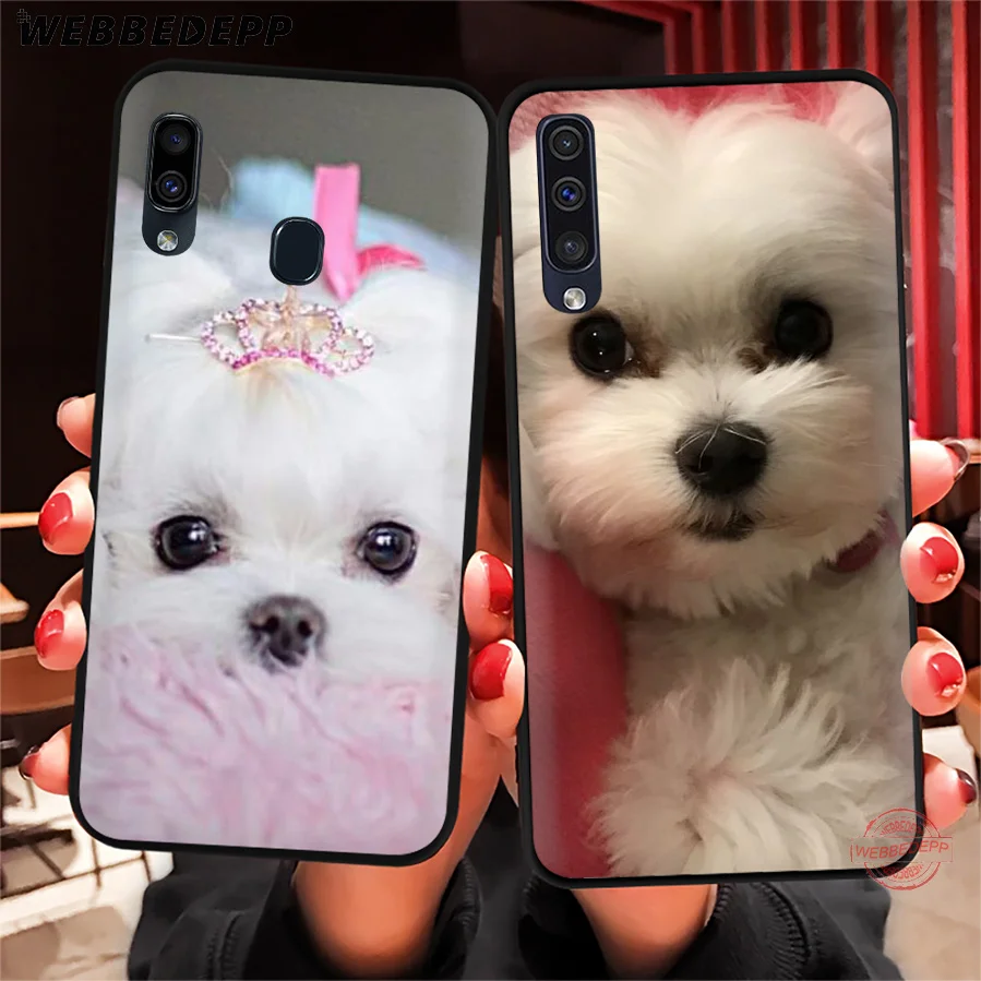 WEBBEDEPP потрясающий мягкий чехол для телефона с надписью I Love My Maltese Dog Для Samsung A50s A40s