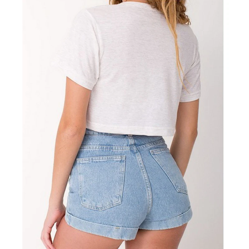 Женский укороченный топ с круглым вырезом 6 цветов | Женская одежда