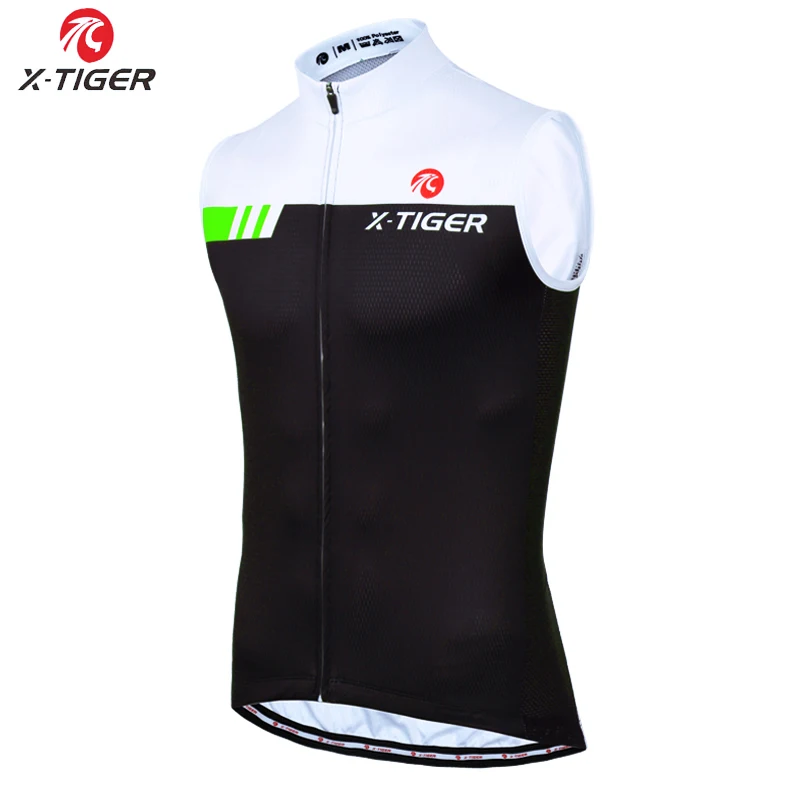 Cycling Jersey only X-Tiger летний велосипедный жилет Быстросохнущий без рукавов Велоспорт Джерси анти-УФ одежда для велосипеда MTB велосипед одежда Roupa Ciclismo - Цвет: Cycling Jersey only