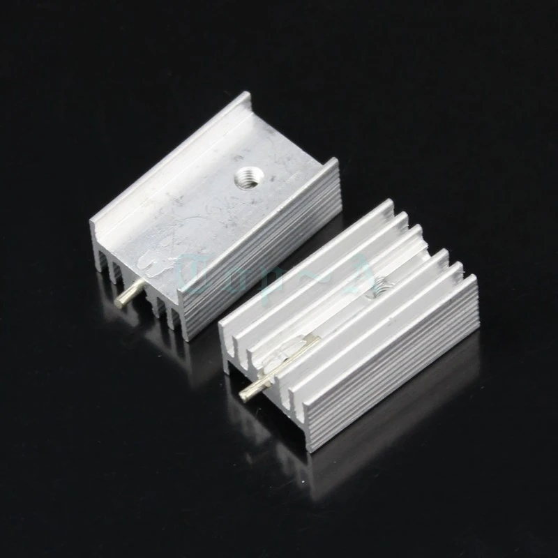 Оптовая продажа 500 шт. радиатор 25x15x10 мм алюминиевый 220 TO220 IC с иглой|ic heatsink|heat