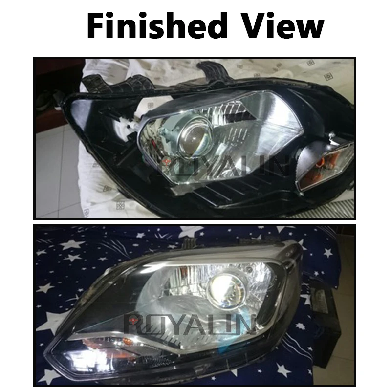 Фара ROYALIN HID H1 Биксеноновая 3 0 дюйма цельнометаллическая LHD RHD для H4 H7 9005 9006|h1 8000k|h1