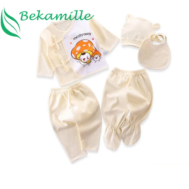 Bekamille, для младенцев, для новорожденных, комплект для малышей(5 шт./компл.) мягкая одежда из хлопка; Модная одежда для мальчиков Комплекты для девочек