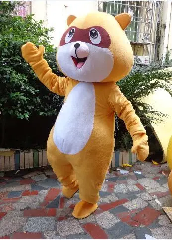 Высокое качество Бесплатная доставка Coati костюм талисмана Маленький Енот Костюм