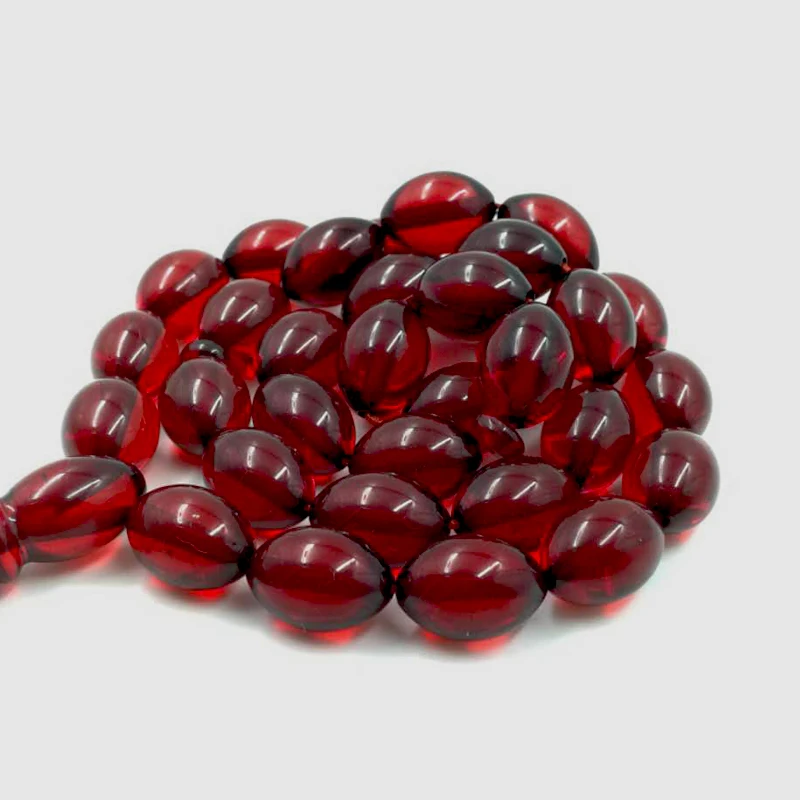 Красные мусульманские бусины с четкой красные Tasbih мастхан ислам ic молитва