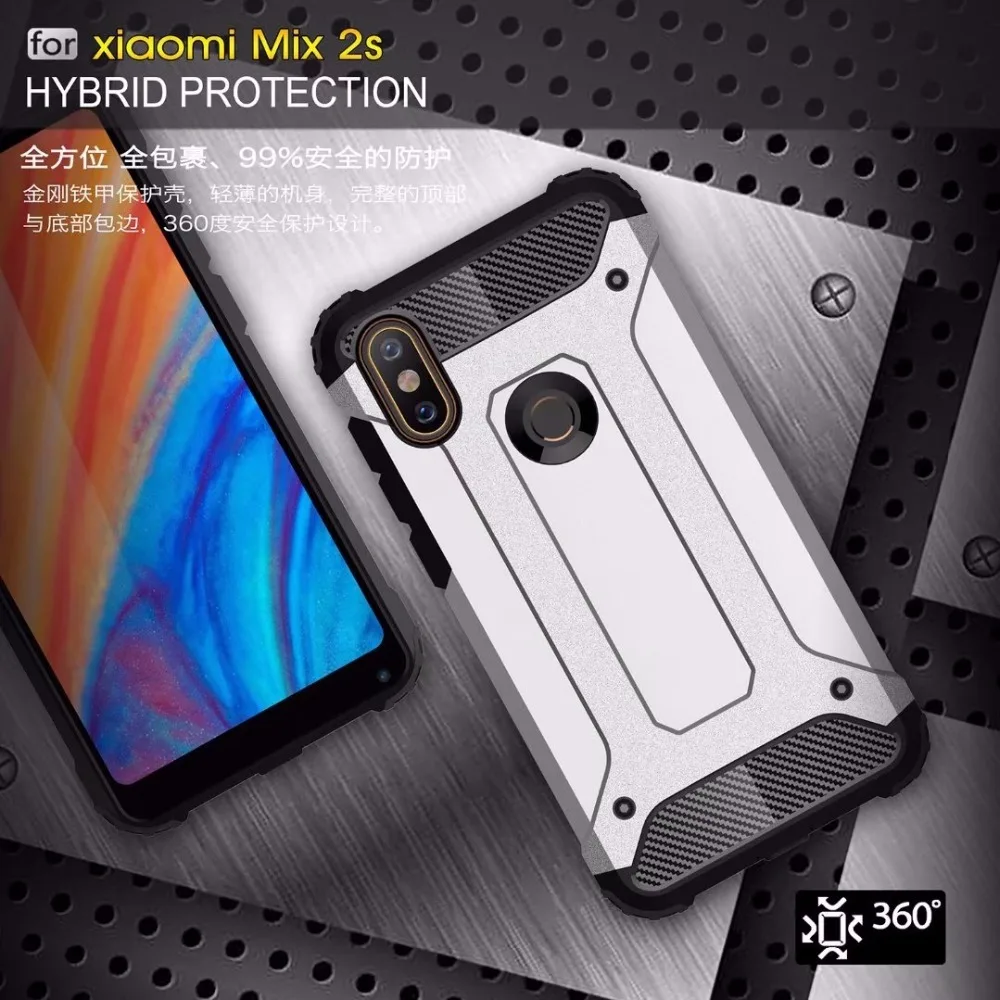 For Xiaomi Mi Mix 2S Anti Shock Impact Hard Armor Case 2s Mix2S Cover Cases |