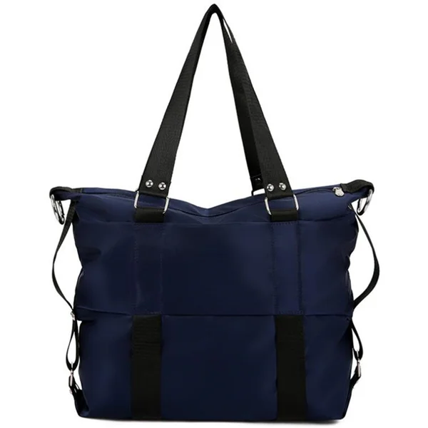 dark blue Многофункциональные нейлоновые сумки для женщин, большие повседневные сумки-тоут из нейлона, вместительные сумки через плечо, дорожные сумки, Bolsa Feminina - Цвет: dark blue