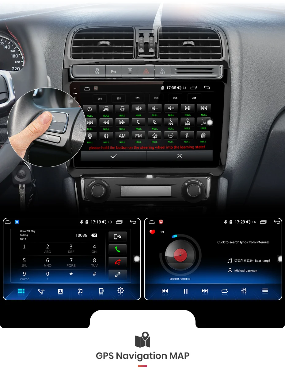 Junsun V1 pro 4G+ 64G CarPlay Android 9,0 DSP для POLO 2009- автомобильный Радио мультимедийный видеоплеер навигация gps RDS 2 din dvd