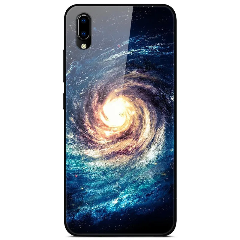F для VIVO Y91C чехол VIVOY91C стеклянный жесткий чехол для телефона для VIVO Y91i чехол VIVO Y91 C мягкий бампер чехол закаленное для Vivo Y93 Y 93 - Цвет: 20