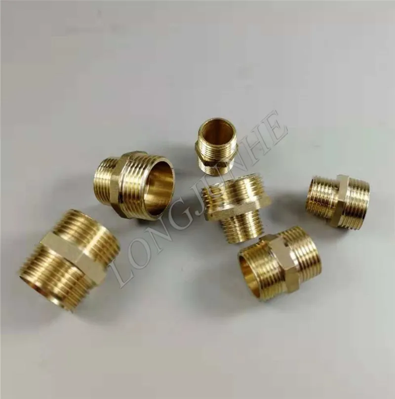 Латунный фитинг Шестигранной ниппель м/м 1 'ɳ/4'' 1/2 ''мужской резьбовой