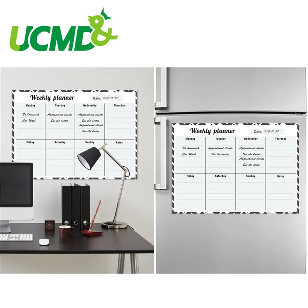 Магнитный календарь ежедневный Еженедельный планировщик стираемая белая доска