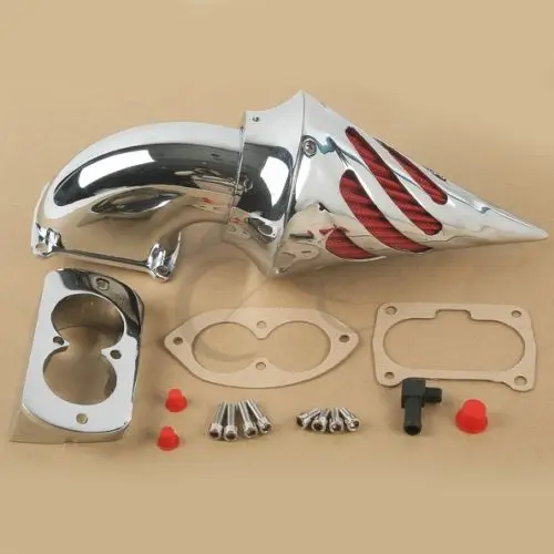 

Chrome Air Cleaner Kits Intake Filter For KAWASAKI Vulcan 1500 1600 Mean Streak