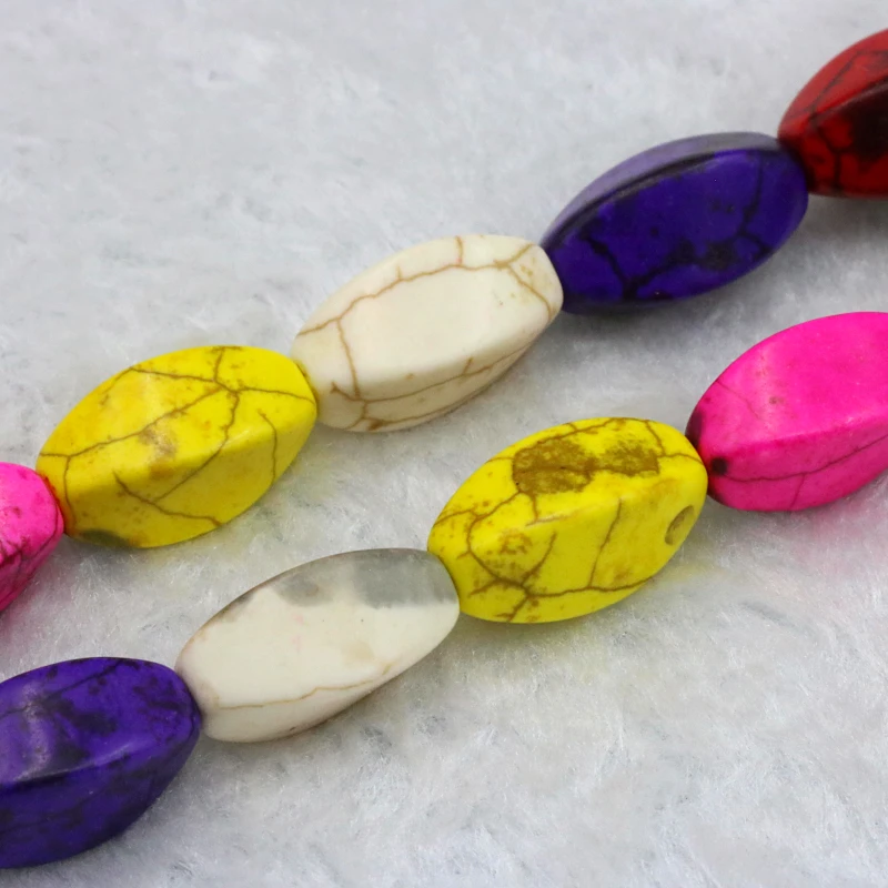 

Незакрепленные разноцветные бусины из индейки, 9x18 мм, 2 шт./лот, «сделай сам», подходят для женщин, аксессуары для изготовления ювелирных изд...