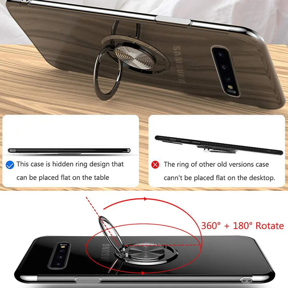 Прозрачный Магнитный чехол для Samsung Galaxy Note9 Note 10 9 S20 Ultra A51 A71 S9 S10 Plus S10E с