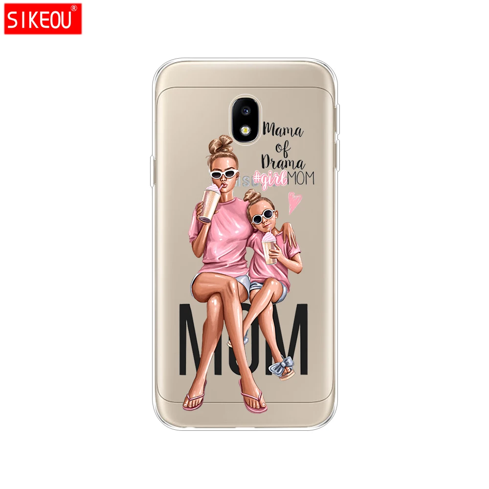 Силиконовый чехол для телефона Samsung Galaxy J3 J5 J7 2017 J330 J530 J730 PRO j2 2018 Baby Mom Girl dad