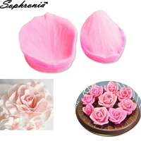 sophronia 3d rose flower petals veiner fondant cake decoration sugar silicone mold cookie chocolate fondant diy m175