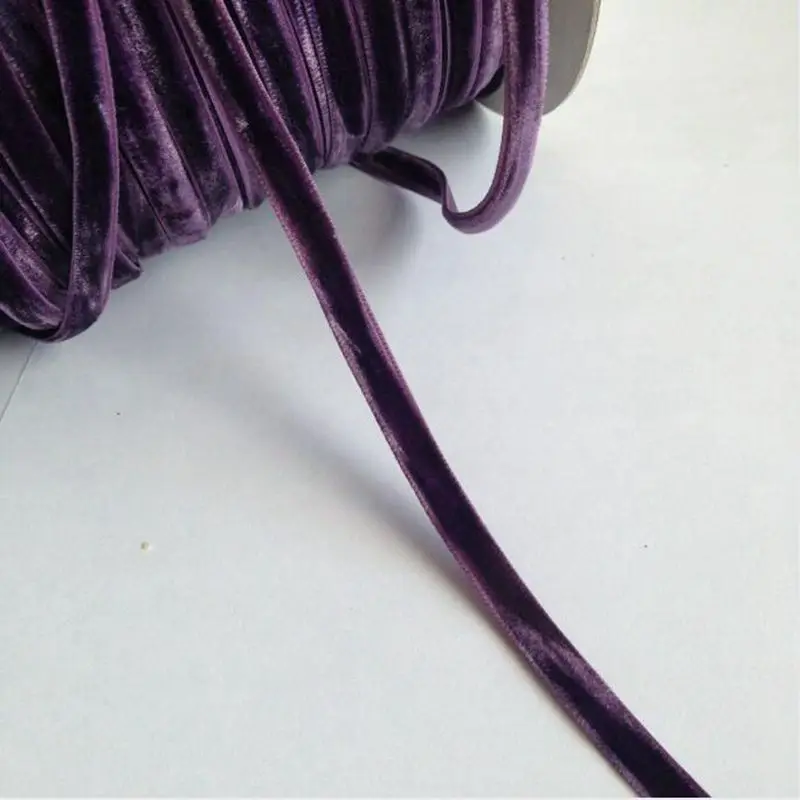 2/8 &quot(6 мм) 20 ярдов фиолетовые кружевные планки из бархатной ленты diy ожерелье в