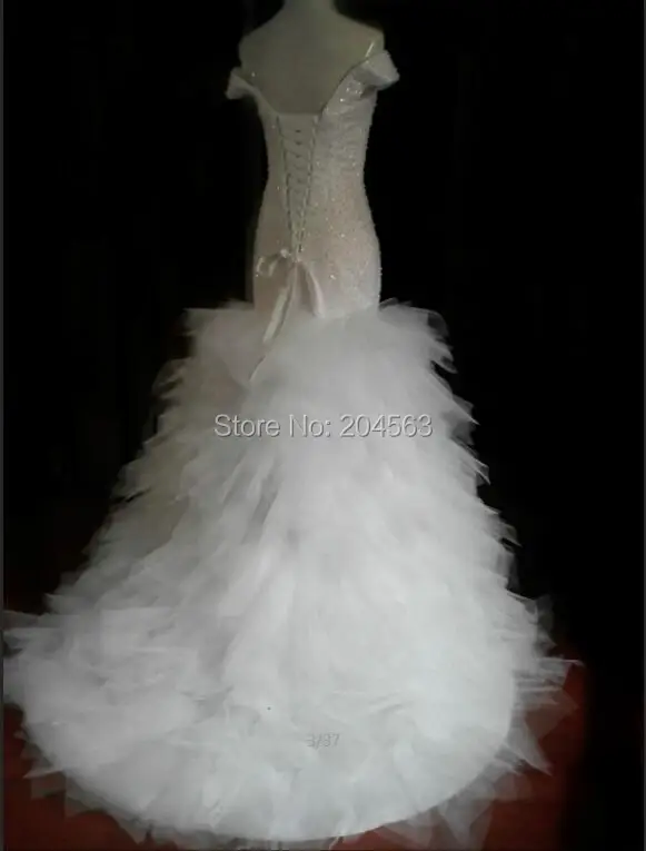 Hot Sale Real Picture Sweetheart Wedding Dresses Mermaid vestido de noiva with Crystals | Свадьбы и торжества