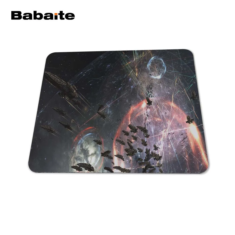 Игровой коврик для мыши ноутбука Babaite термостойкий компьютерный 180x220 мм с темным