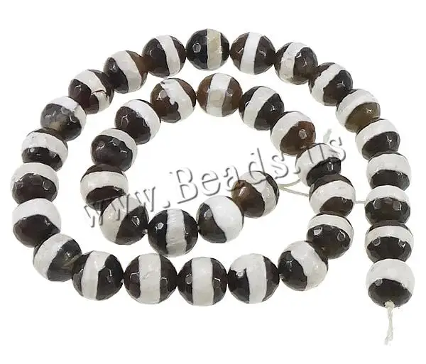 Free shipping!!!Natural Tibetan Agate Dzi Beads 2013 new fashion girl Round faceted &amp textured 8mm Hole:Approx 1.5mm | Украшения и