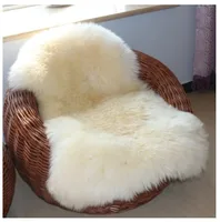100% Real Pure Wool Sheepskin Carpet For Living Room Floor Pad Mats Bed Blanket Custom Bedroom Windows pads