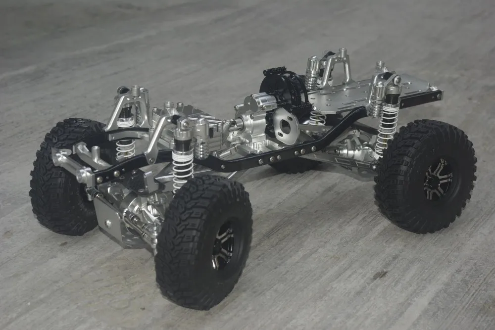 CNC алюминиевый 1:10 металлический гоночный RC грузовик гусеничный вариант для