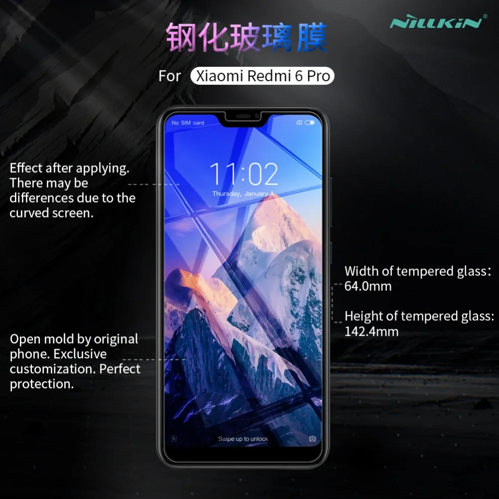 10 шт./лот для Xiaomi Redmi 6 Pro закаленное стекло Nillkin протектор экрана удивительные н Anti