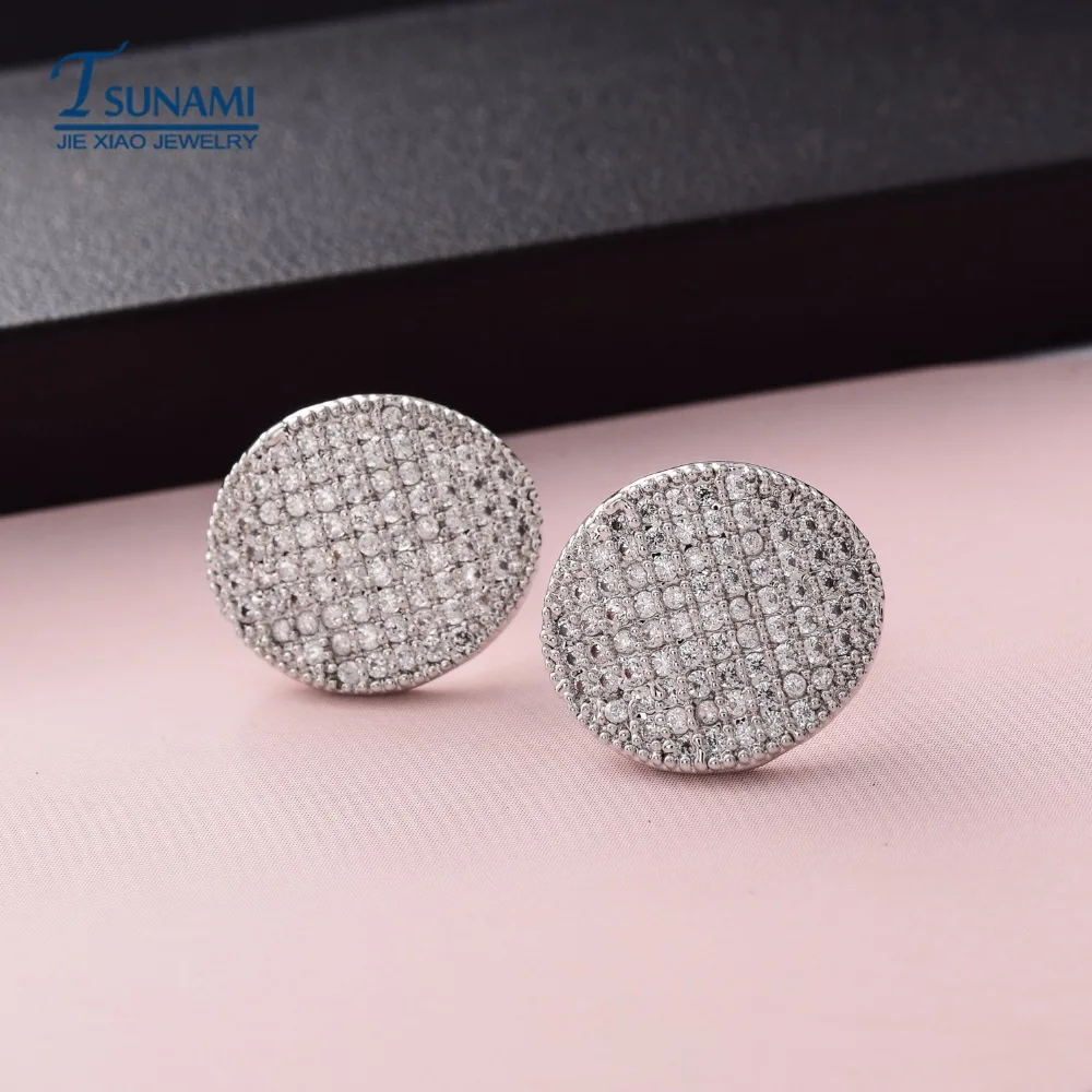 Новые модные серьги в форме миниатюрной инкрустации из циркония 2017 denier