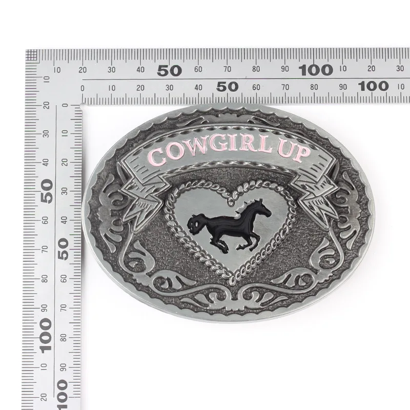 Cowgirl Up пряжка для ремня из сплава Беговая лошадь Западная женщин|buckle|buckles belt