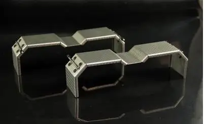 1 пара, 1:14, тягач, факельная АРКА, крыло из нержавеющей стали, колеса для бровей, металлические колеса, брызговик для 1:14, радиоуправляемые автомобили, модифицированные детали - Цвет: 2-wheel rear type