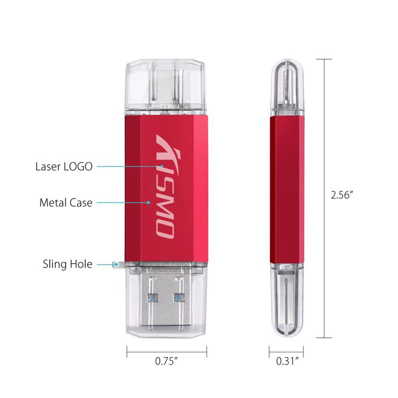 Флэш накопитель Kismo USB 3 0 Type c 8 ГБ 16 32 64 карта памяти type C Флешка для Samsung S8 S9 huawei p10 20|USB